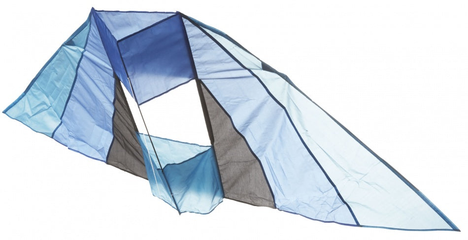 Vlieger zwart/blauw 183 x 81 cm