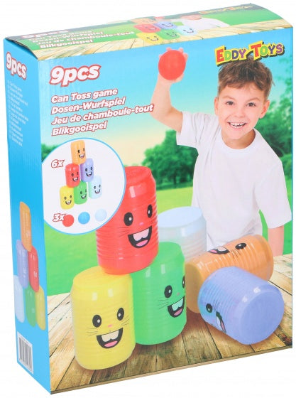 werpspel blikken gooien 9-delig