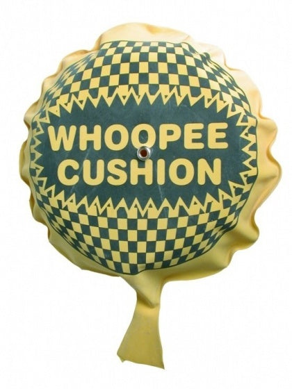 Whoopee scheetkussen 10 cm geel