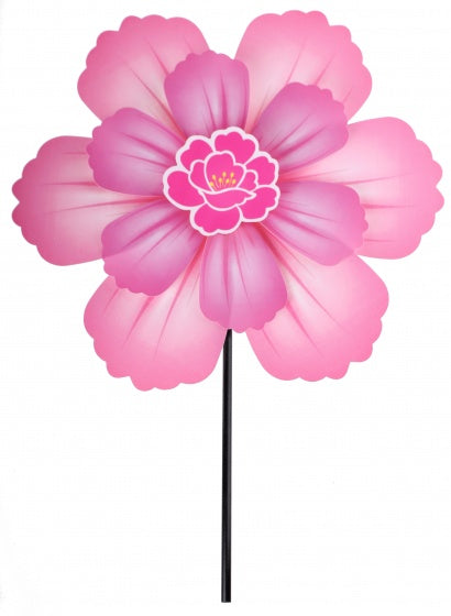 windmolen bloem roze 35 cm