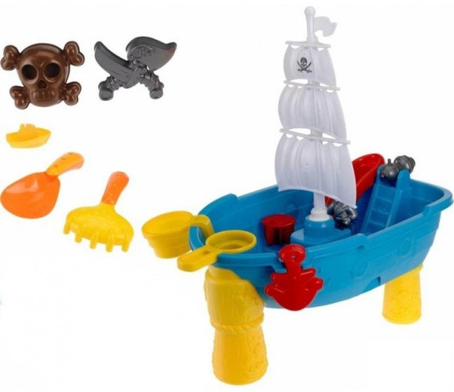 zand- en watertafel piraten junior 54 cm 19-delig
