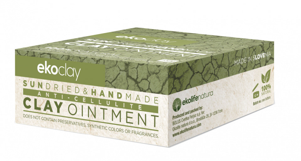 bodycrème Anti-cellulitiszalf 150 gr vegan klei grijs