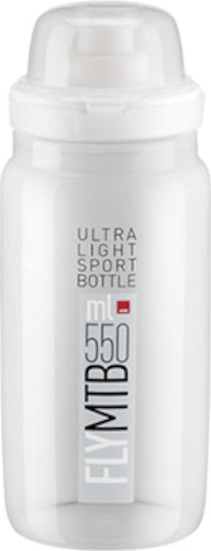 bidon Fly MTB 550 ml transparant/grijs
