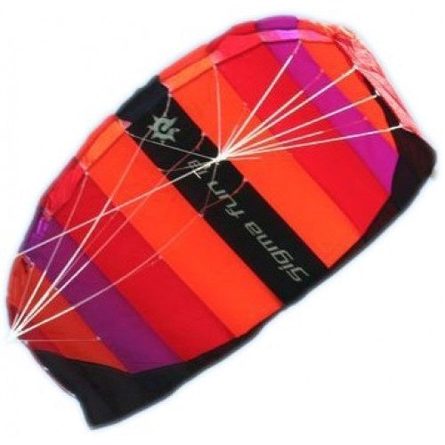 tweelijnsmatrasvlieger Sigma Fun 1.3 130 cm rood/oranje