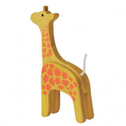 speelfiguur giraffe geel 10x18x4 cm