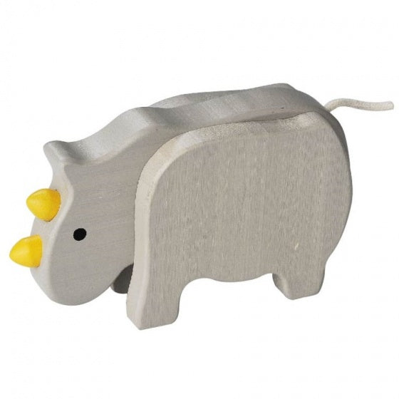 speelfiguur neushoorn grijs 14x8x4 cm