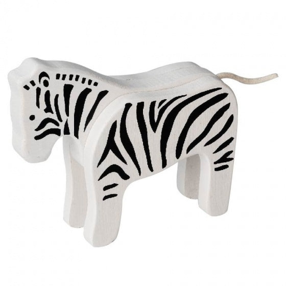 speelfiguur zebra zwart/wit 13x11x4 cm