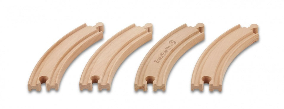 Treinrails hout bocht 17