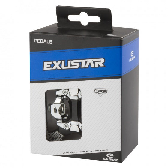 klikpedaal Exustar MTB 9/16 inch zwart set