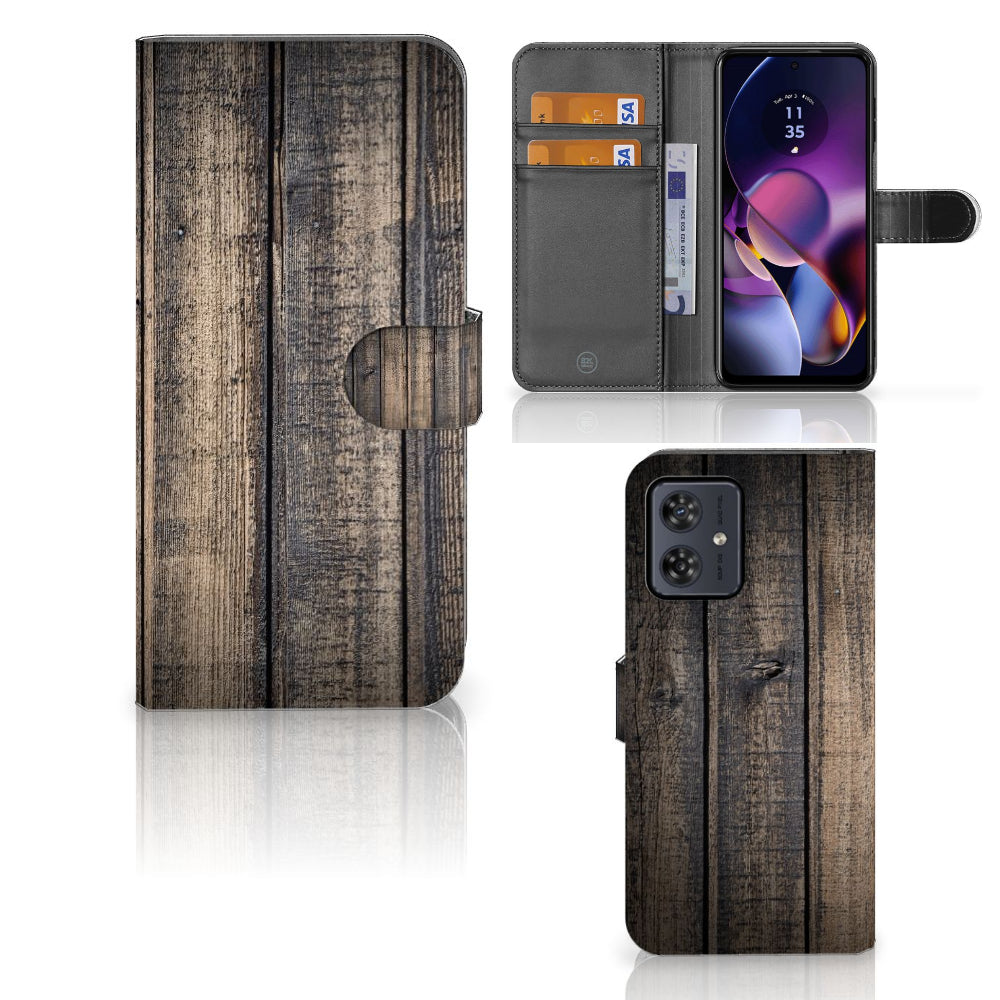 Motorola Moto G54 | Book Style Case | Steigerhout