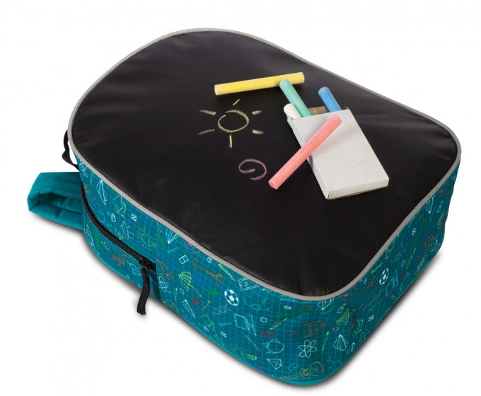 rugzak Colour Me 30 x 23 x 10 cm zwart/blauw
