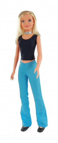 tienerpop 105 cm meisjes blauw