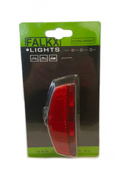 achterlicht 2 leds batterijen 80 x 50 mm rood