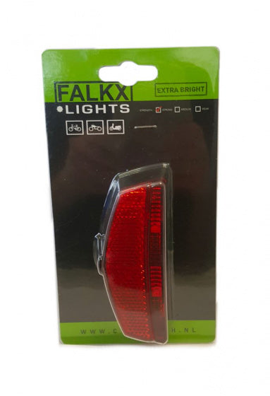 achterlicht 2 leds batterijen 80 x 50 mm rood