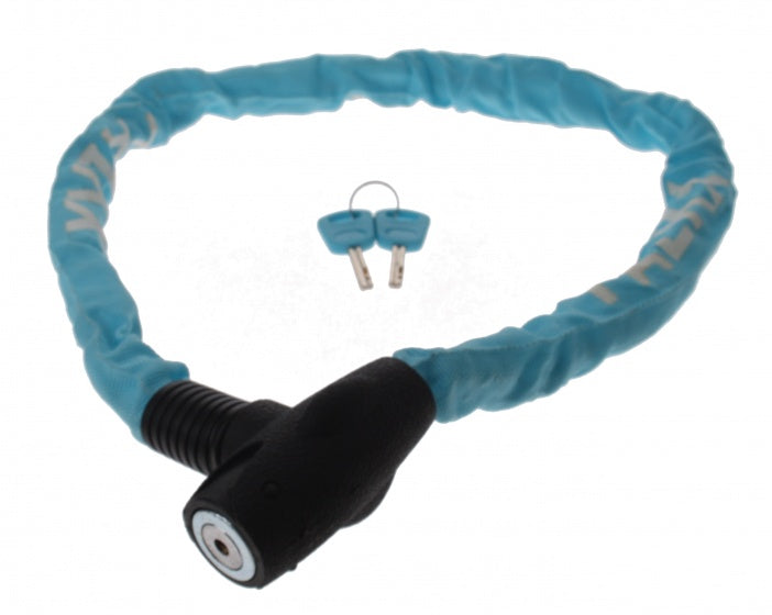 kettingslot met nylon hoes 1000 x 6 mm blauw