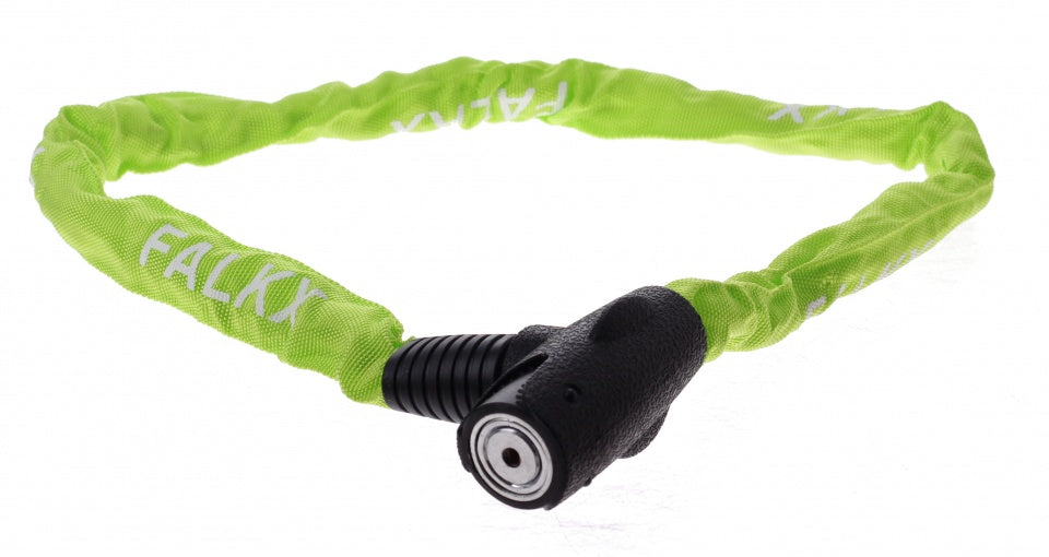 Kettingslot met nylon hoes 1000 x 6 mm groen