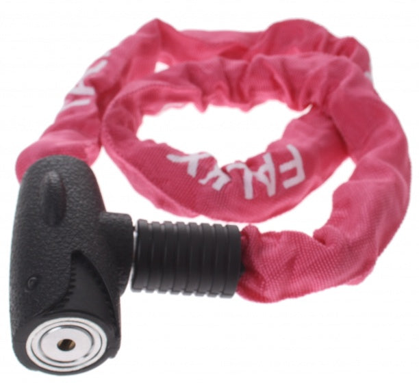 kettingslot met nylon hoes 1000 x 6 mm roze