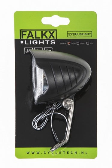 koplamp Er9a naafdynamo zwart