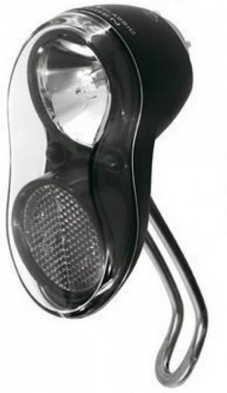koplamp Style batterijen led voorvork zwart