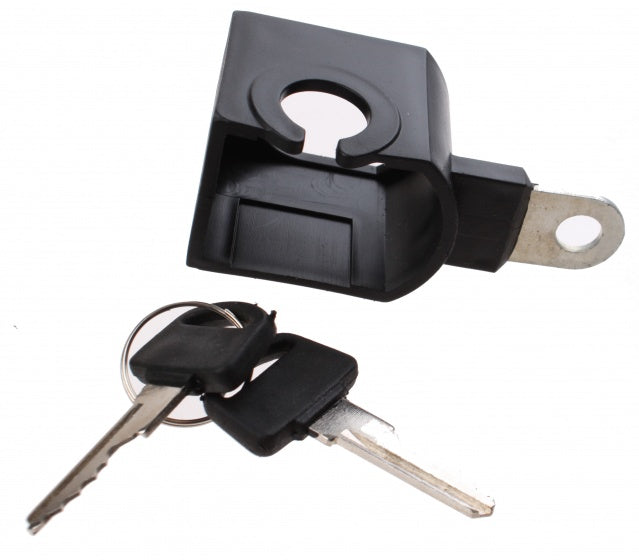 krulkabelslot met houder 1000 x 10 mm zwart