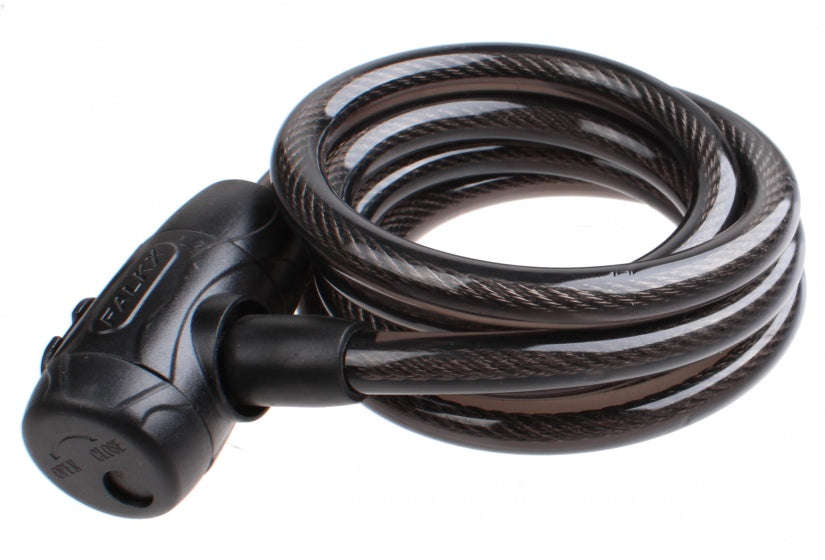 krulkabelslot met houder 1800 x 12 mm zwart