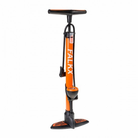Vloerpomp Aluminium Met Drukmeter Oranje
