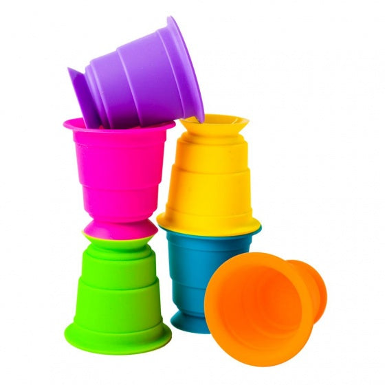 Stapelbekers met zuignappen junior