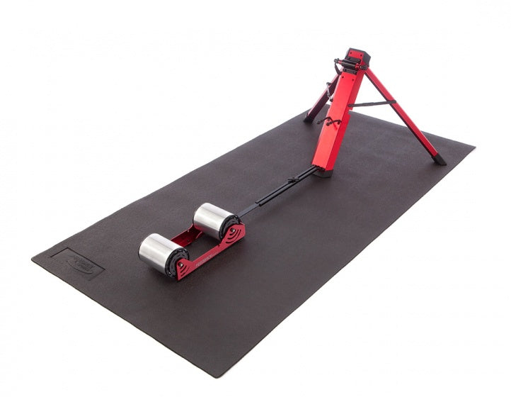 fietstrainer vloermat 178 x 99 cm Unisex Zwart