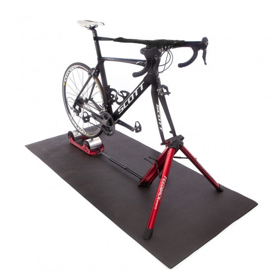 fietstrainer vloermat 178 x 99 cm Unisex Zwart