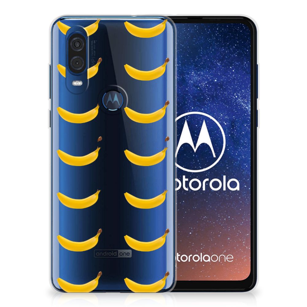 Motorola One Vision | Siliconen Case | Banana