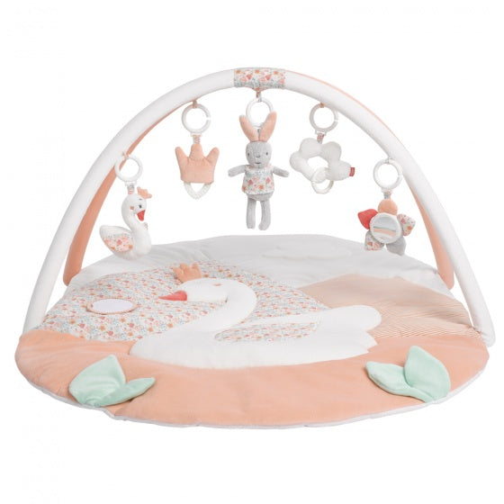 3D speelkleed Zwanenmeer 105 cm zalmroze/wit