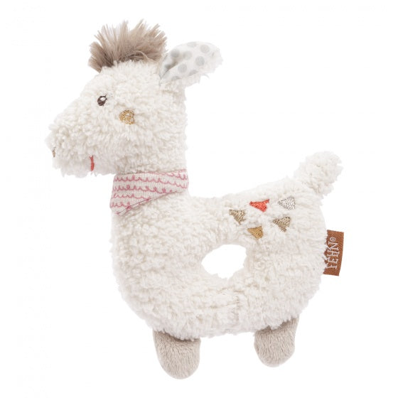 grijpfiguur Peru lama 16 cm beige