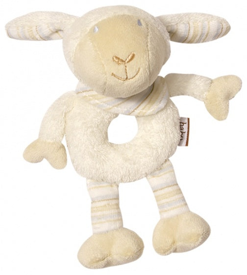knuffelrammelaar schaap 16 cm pluche crème