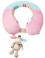 nekkussen ezel roze/ bruin 24 cm