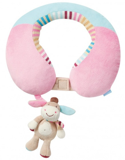 nekkussen ezel roze/ bruin 24 cm