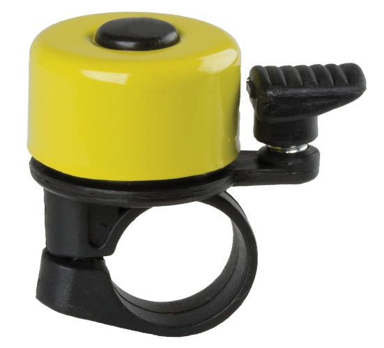 Fietsbel Mini Staal Geel
