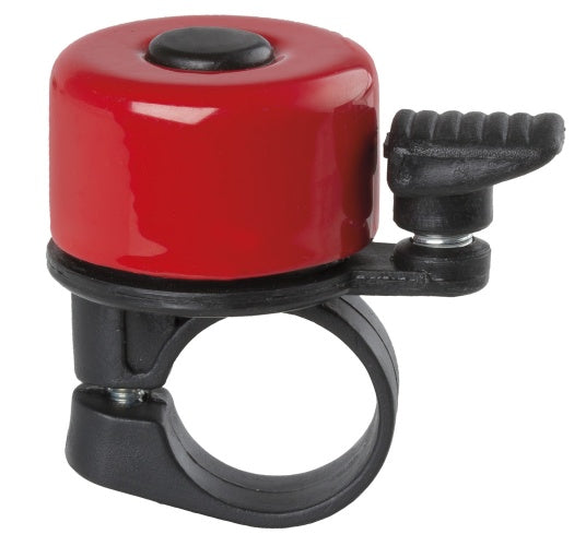 Fietsbel Mini Staal Rood