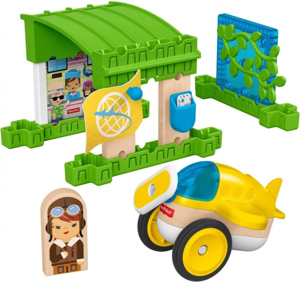bouwpakket Wonder Makers Hangar hout 15-delig