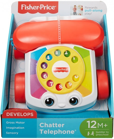 speeltelefoon 18 x 16 cm wit/rood