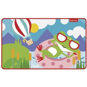 vloerkleed fleece kikker 75 x 45 cm multicolor