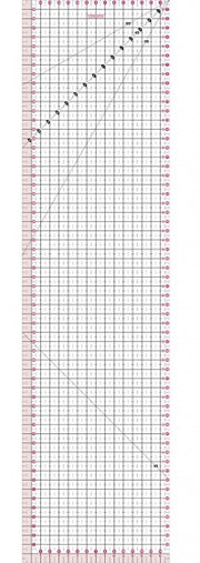 patchwork liniaal transparant 60 x 15 cm