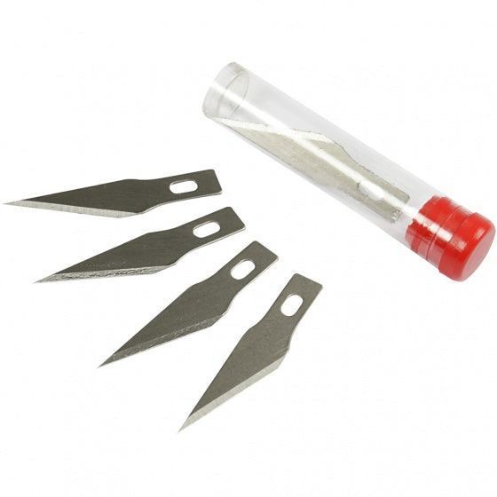 Reservemesjes voor hobbymes 44 x 7 mm 5 stuks