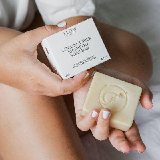 shampoo bar Coconut Milk 120 gram vegan beige