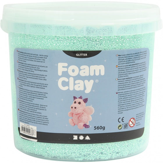 Foam Clay glitter lichtgroen 560 gram