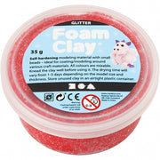 Foam Clay glitter rood 35 gram