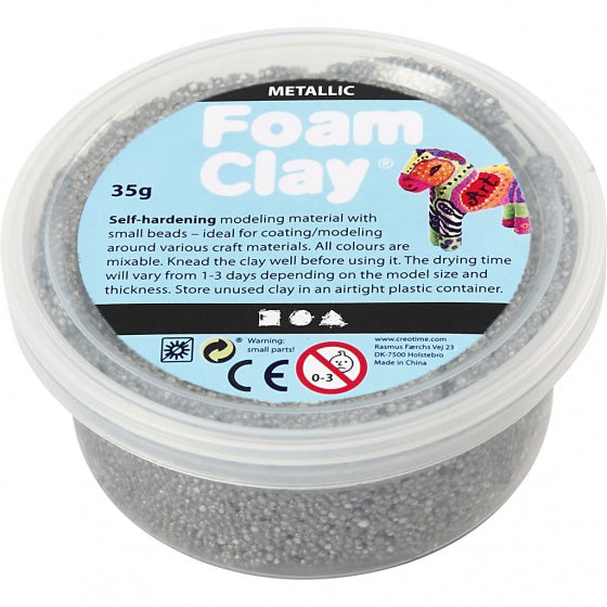 klei Metallic zilver 35 gram (78917)