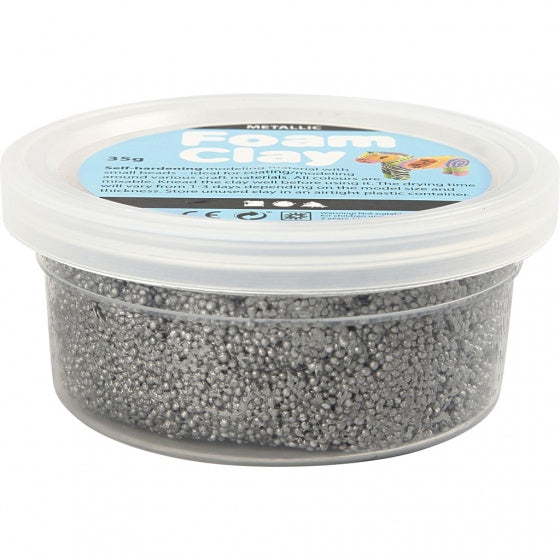 klei Metallic zilver 35 gram (78917)