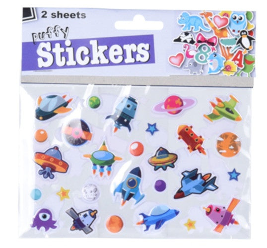 3D stickers ruimtevaart 2 vellen