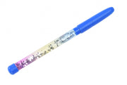 balpen glitter blauw 19