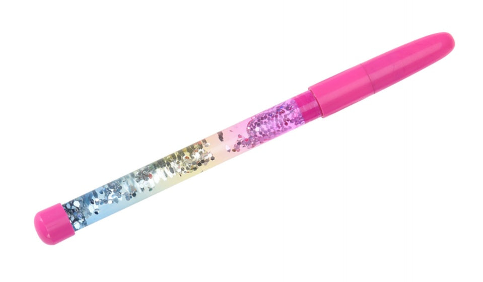 balpen glitter roze 19